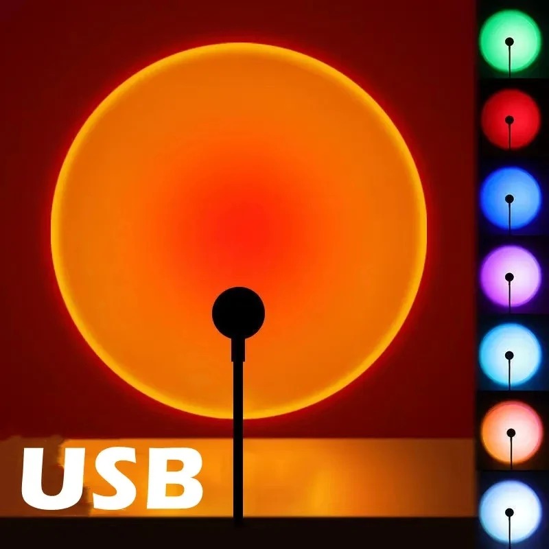 Photography Lighting Wall - USB غروب الشمس مصباح إسقاط قوس