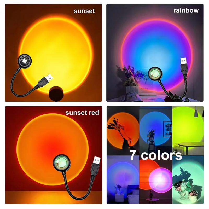Photography Lighting Wall - مصباح غروب الشمس LED بـ 1-4