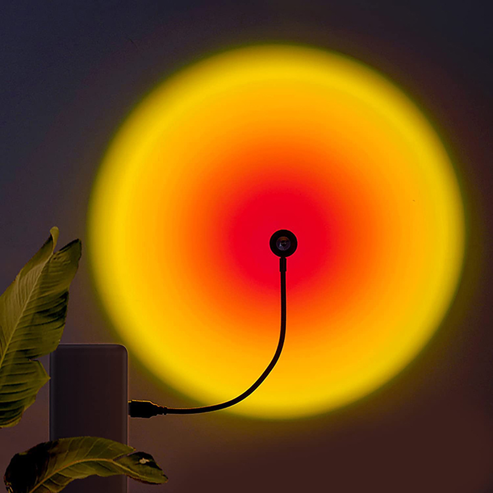 Photography Lighting Wall - 1x USB غروب الشمس مصباح LED
