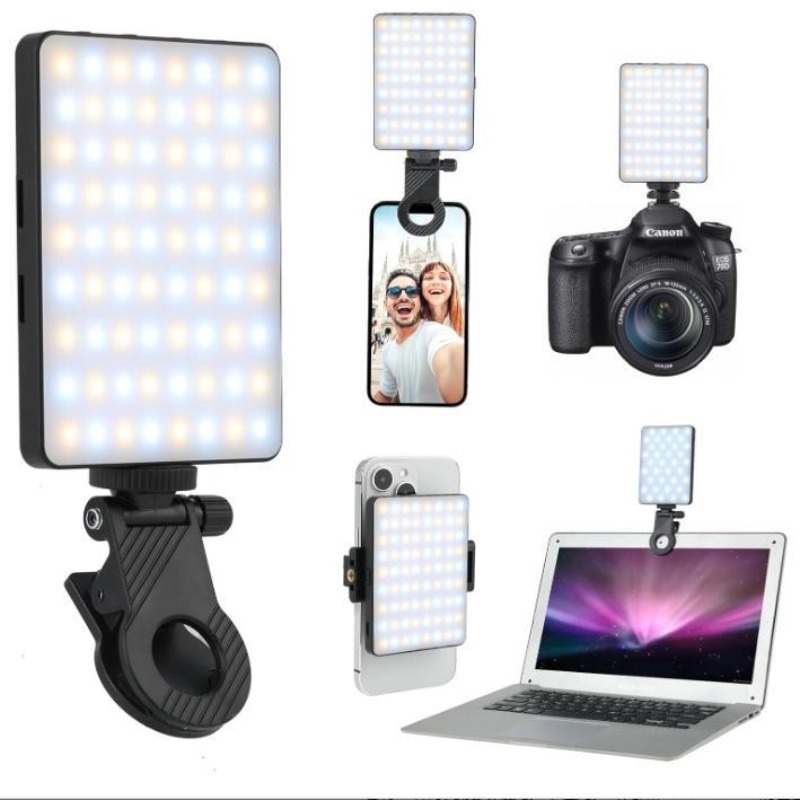 Photography Lighting Accessories - مصباح سيلفي LED قابل لإعادة الشحن،