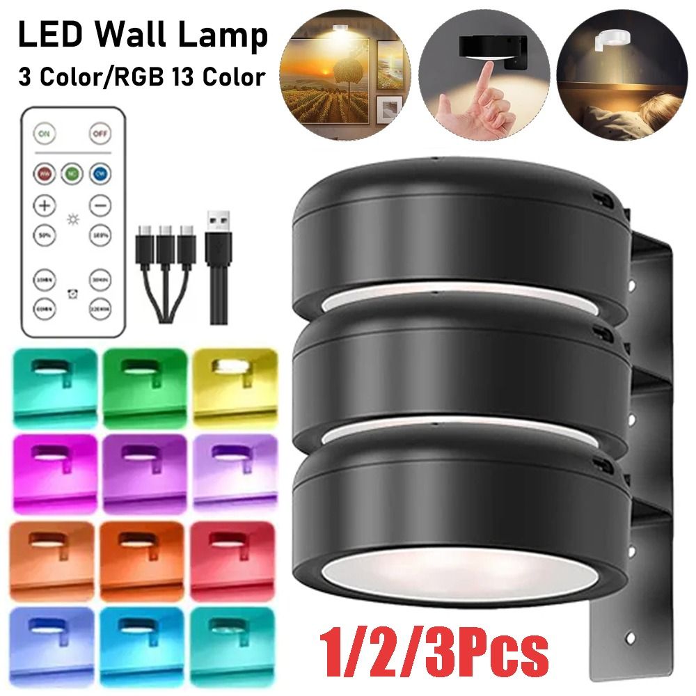 Photography Lighting Wall - 1/2/3 قطعة مصباح LED مغناطيسي مثبت