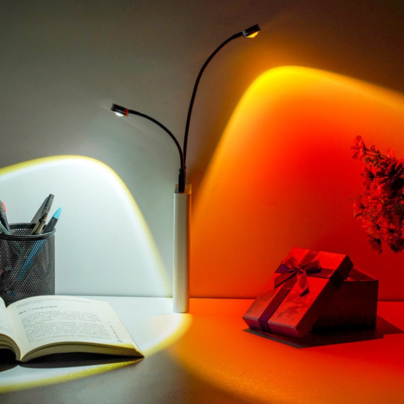USB غروب الشمس مصباح إسقاط قوس - مراجعة Photography Lighting Wall وسعره