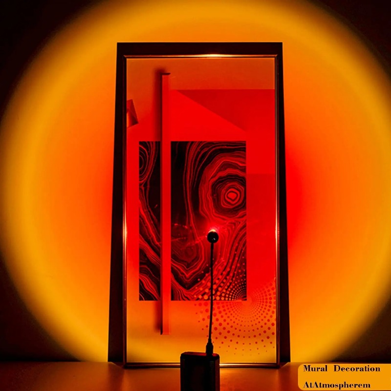 USB غروب الشمس مصباح إسقاط قوس - مراجعة Photography Lighting Wall وسعره
