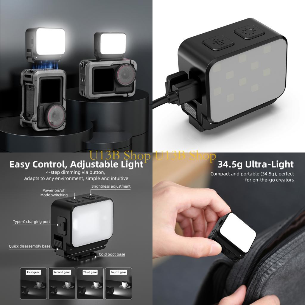 U13B IPX4 ضوء الكاميرا الصغيرة - مراجعة Photography Lighting Reference وسعره