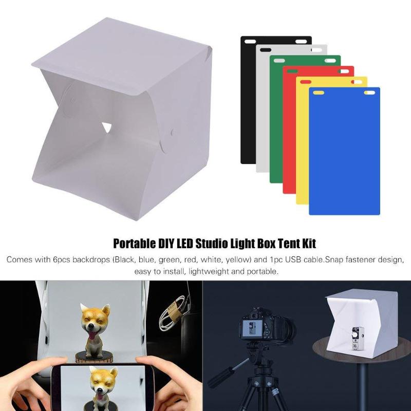 صندوق إضاءة LED محمول للاستودي - مراجعة Photography Lighting Tent وسعره
