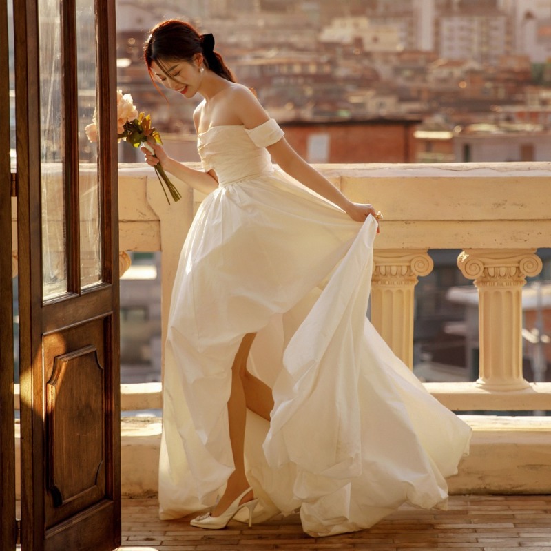 فستان زفاف بسيط بكتف واحد بدون - مراجعة Photography Lighting Basics وسعره