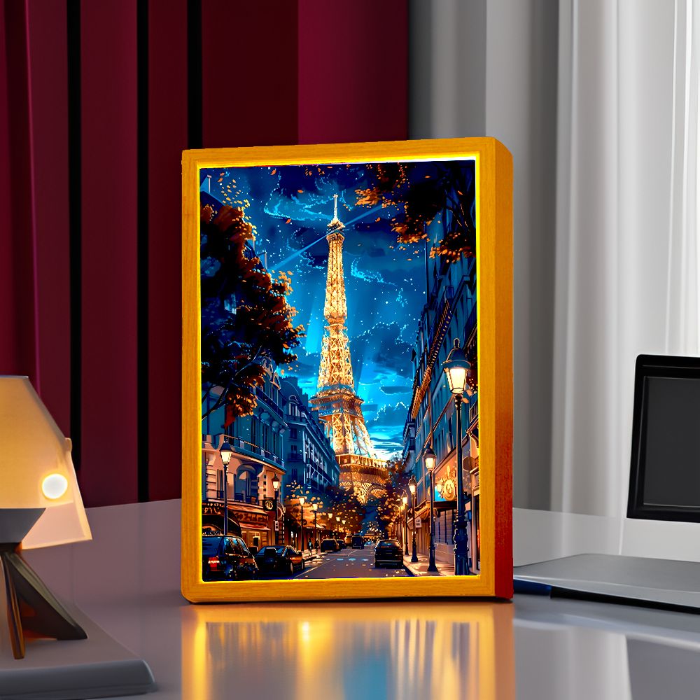مدينة جميلة باريس اللوحة الخفي - مراجعة Photography Lighting Wall وسعره