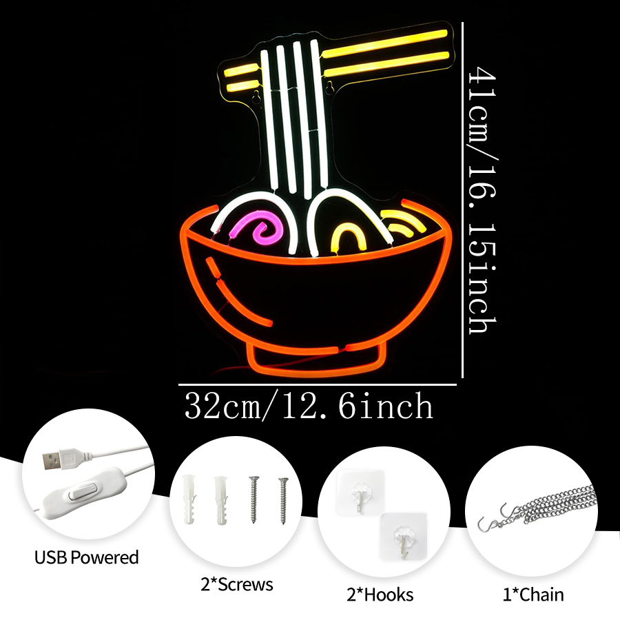 لافتة نيون على شكل باستا لتزيي - مراجعة Photography Lighting For Food وسعره