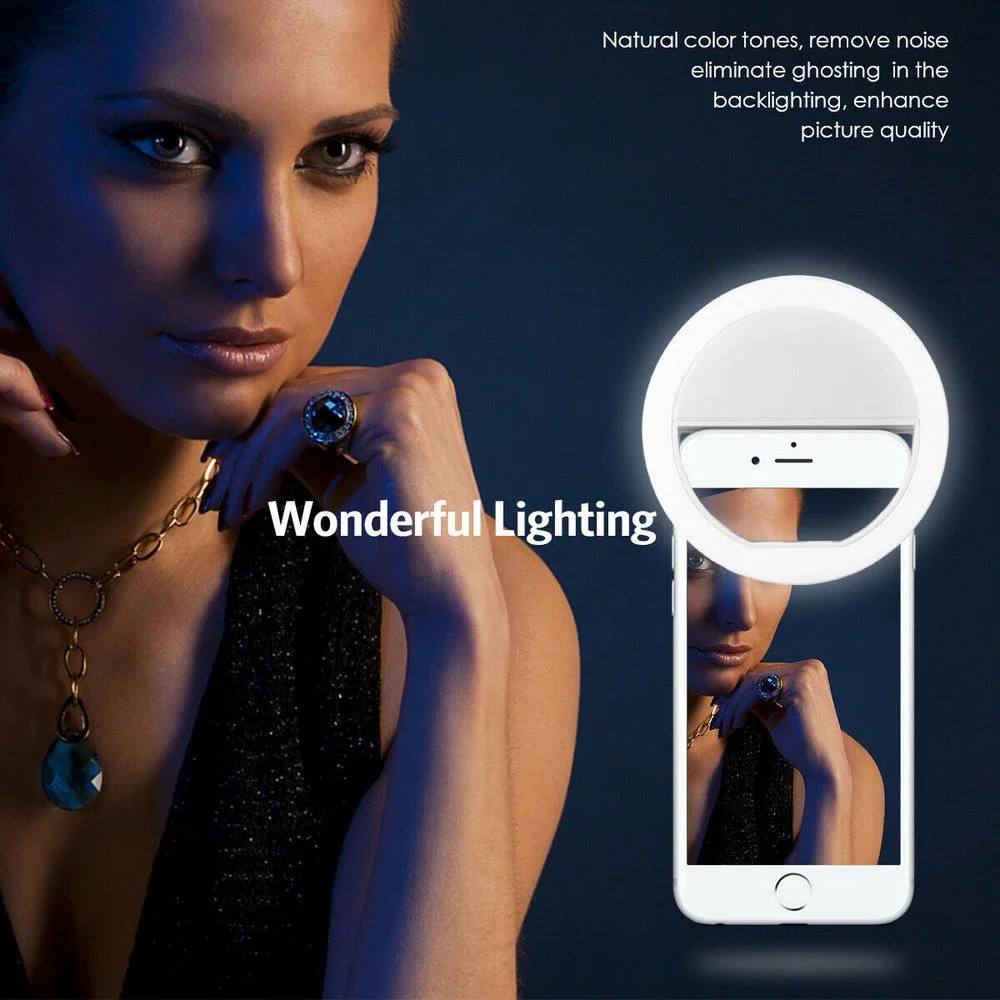 حلقة سيلفي ليد قابلة لإعادة ال - مراجعة Photography Lighting Products وسعره