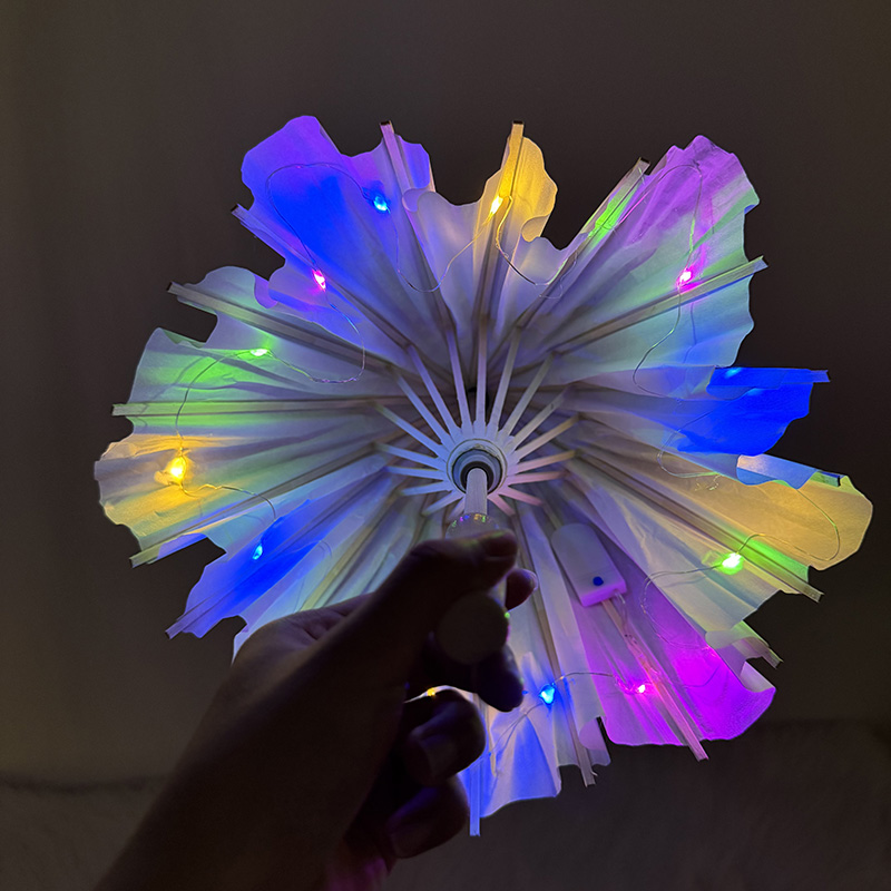 مظلة ورقية مضيئة بتقنية LED بت - مراجعة Diy Photography Lighting Umbrella وسعره