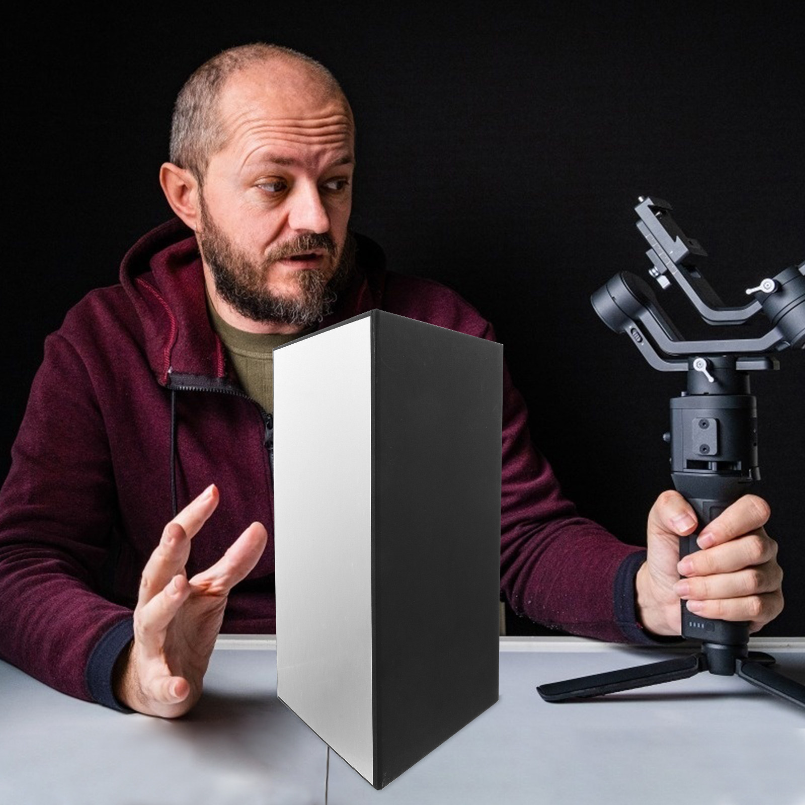 عاكس ضوء كرتوني قابل للطي مقاس - مراجعة Photography Lighting For Food وسعره