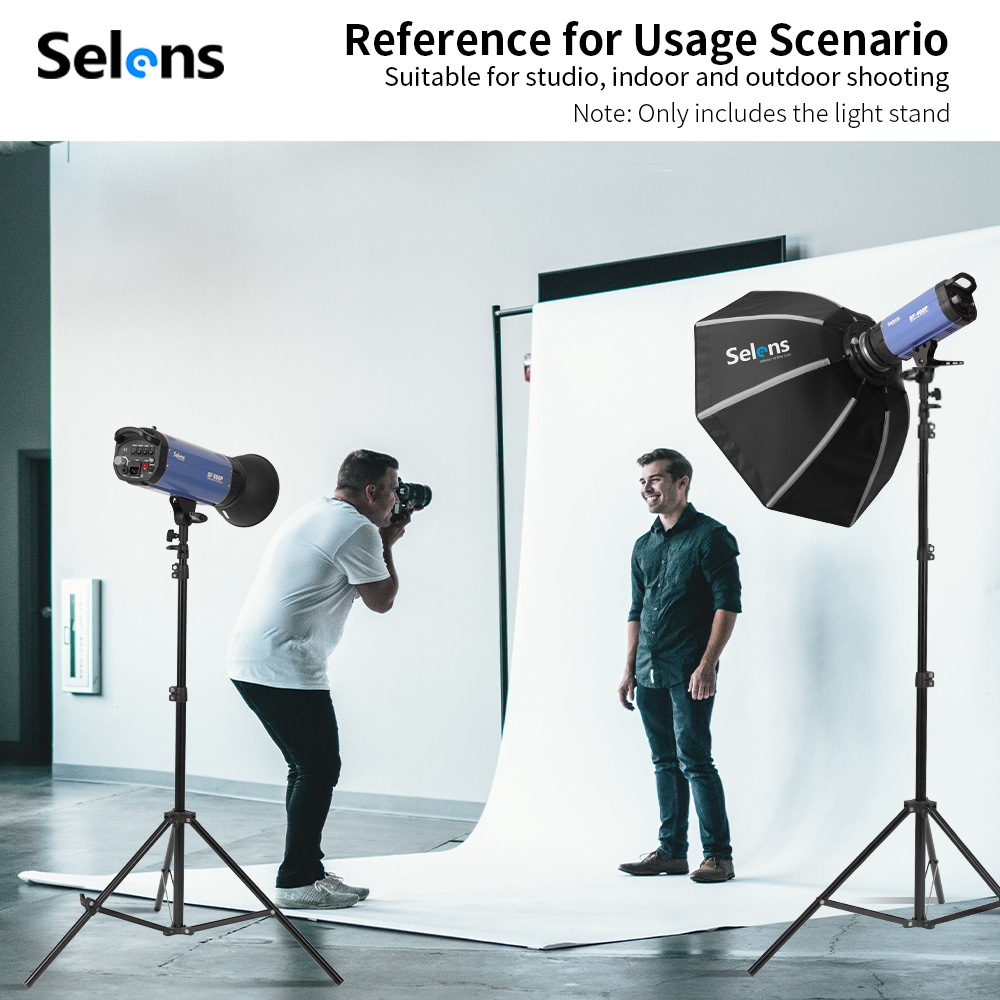 حامل إضاءة سيلينز بوسادة هوائي - مراجعة Photography Lighting Softbox وسعره