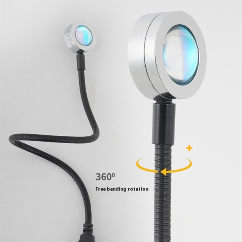مصباح إسقاط USB غروب الشمس قوس - مراجعة Photography Lighting Wall وسعره