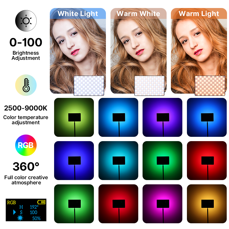 Ulanzi LT003 15W RGB Video Lig - مراجعة Photography Lighting Styles وسعره