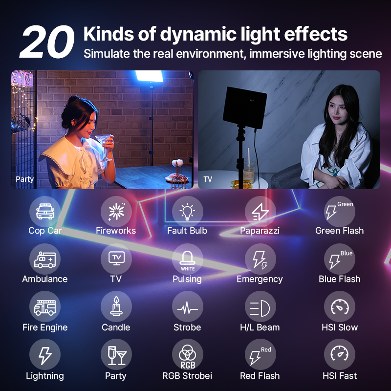 Ulanzi LT003 15W RGB Video Lig - مراجعة Photography Lighting Styles وسعره