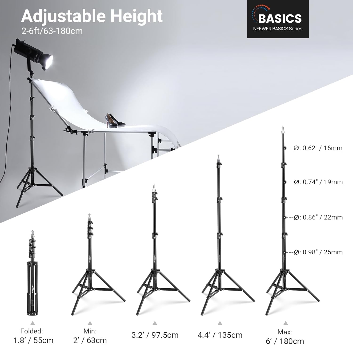 حامل إضاءة للتصوير الفوتوغرافي - مراجعة Photography Lighting Basics وسعره