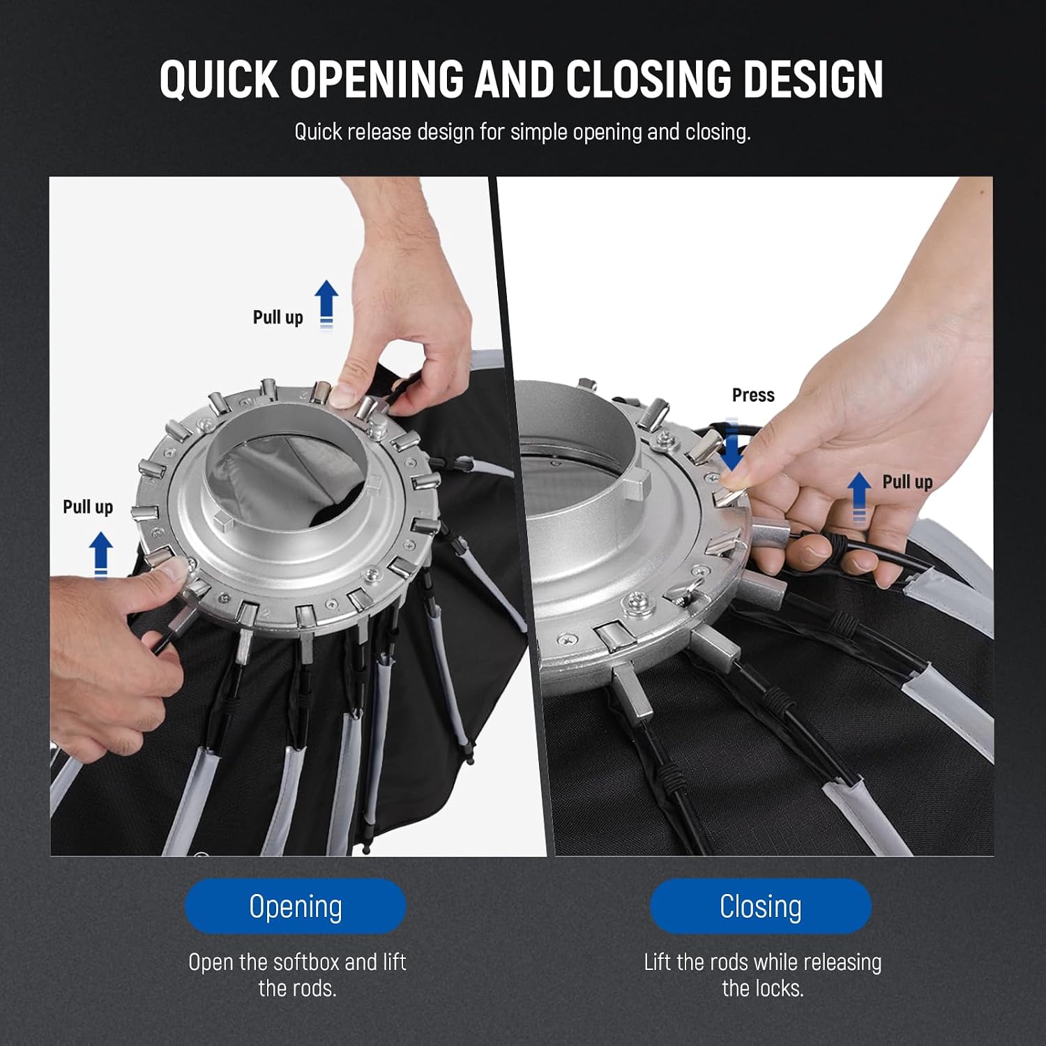 صندوق إضاءة بارابولي مع قاعدة  - مراجعة Photography Lighting Softbox وسعره