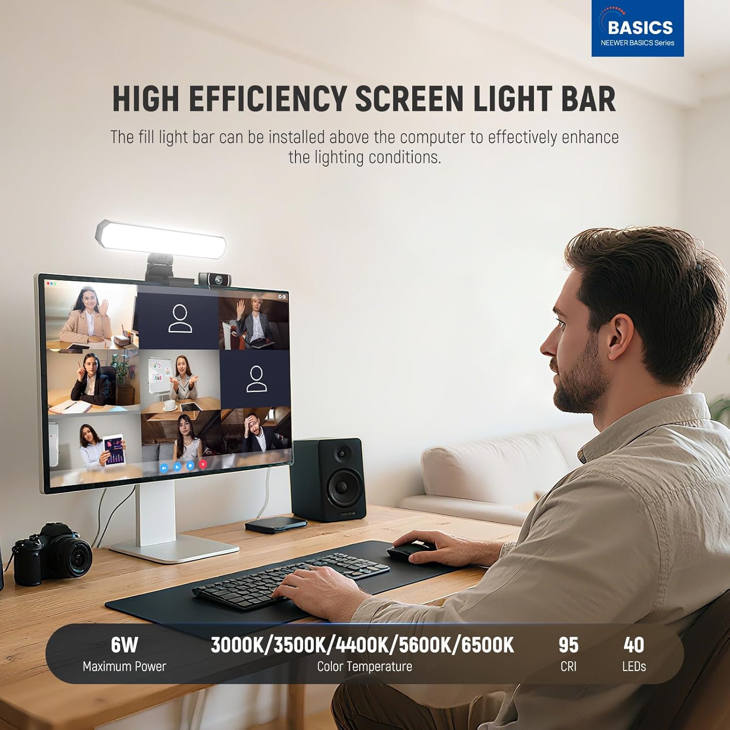 NEEWER Basics 6W Monitor Light - مراجعة Photography Lighting Styles وسعره