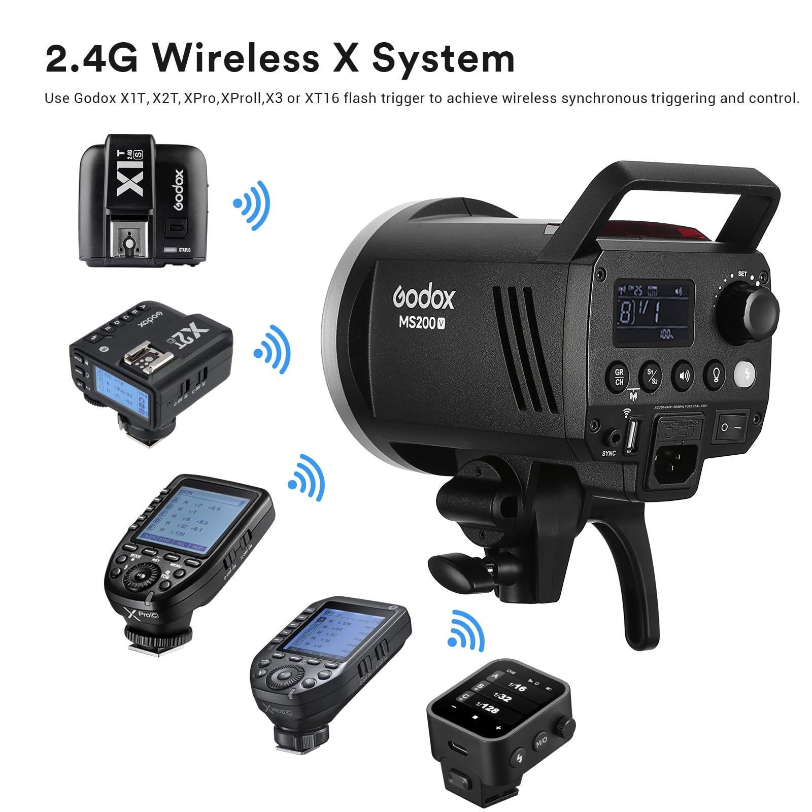 Godox MS200V ستوديو ستروب ضوء  - مراجعة Portrait Photography With Lighting وسعره
