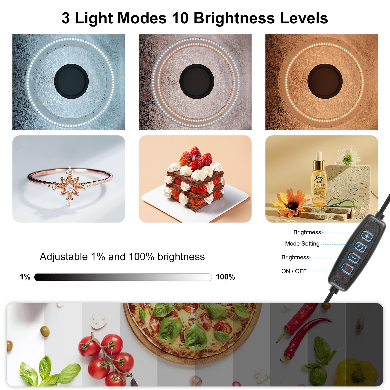 PULUZ إضاءة حلقية محمولة قابلة - مراجعة Photography Lighting Tent وسعره