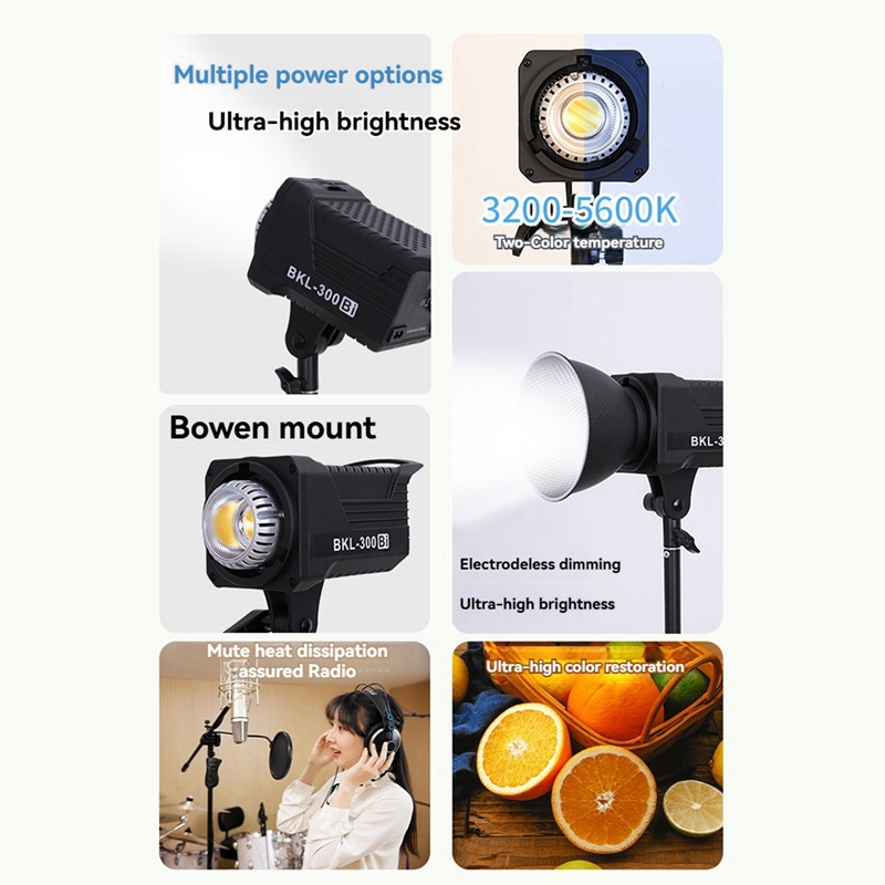 ضوء فيديو LED ثنائي بقوة 300 و - مراجعة Photography Lighting Accessories وسعره