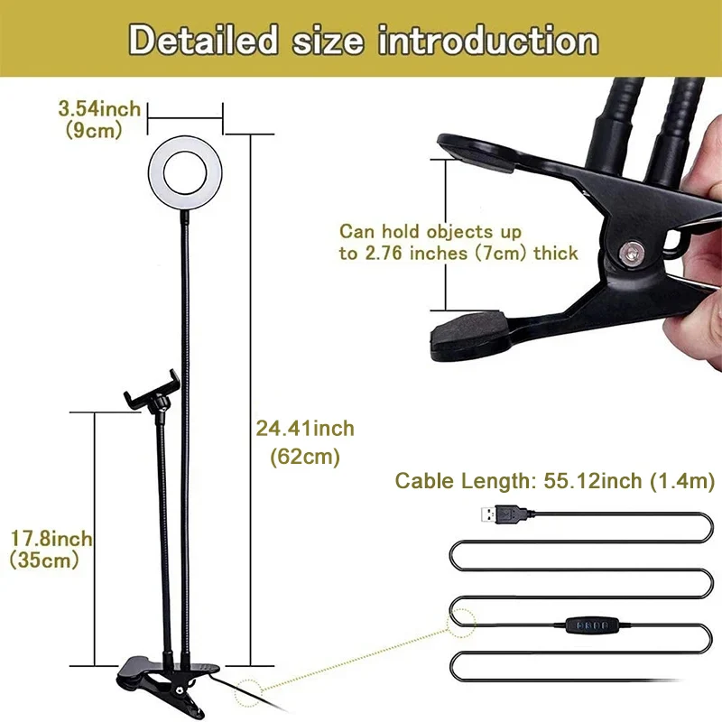 حامل هاتف محمول عالمي مرن مع ح - مراجعة Photography Lighting Tent وسعره