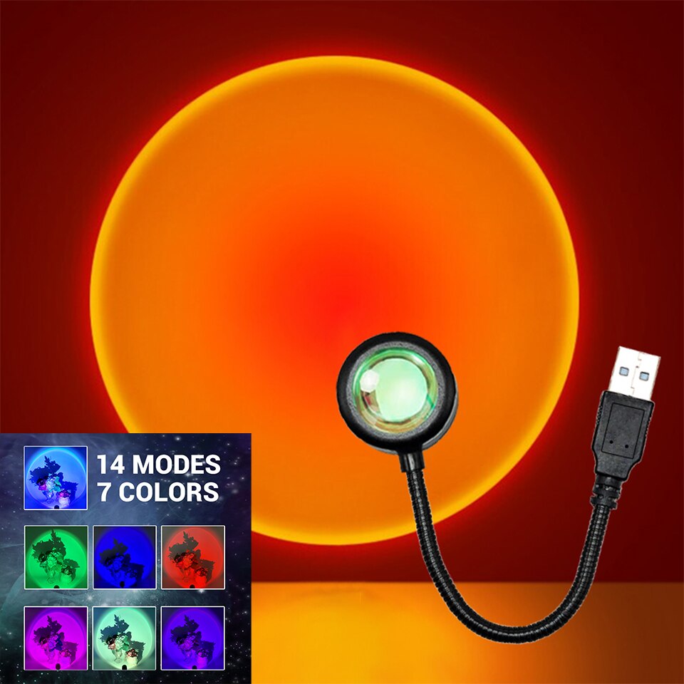 ZK40 LED مصباح غروب الشمس أضوا - مراجعة Photography Lighting Wall وسعره